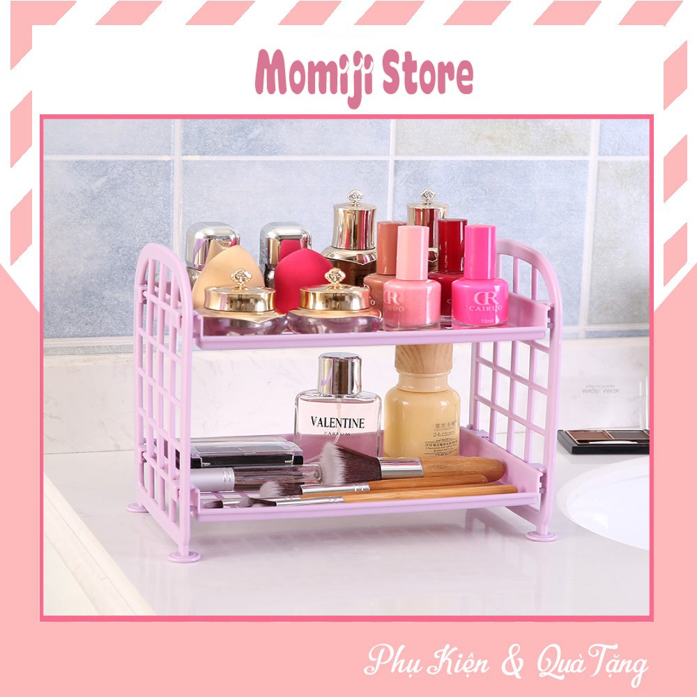 Super cute 2-tier Mini multi-purpose plastic shelf available in 5 ...