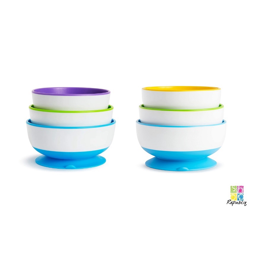 Munchkin Stay Put Suction Bowl 3 Pack