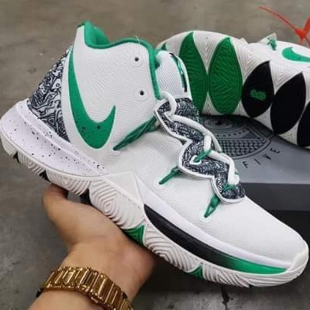 Kyrie 5 cheap white green black