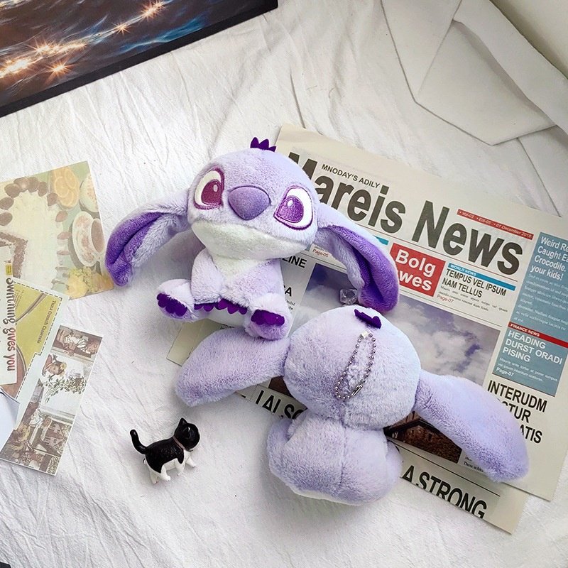 14cm Disney Lilo & Stitch Pendant Purple Stitch Plush Plushie Valentine