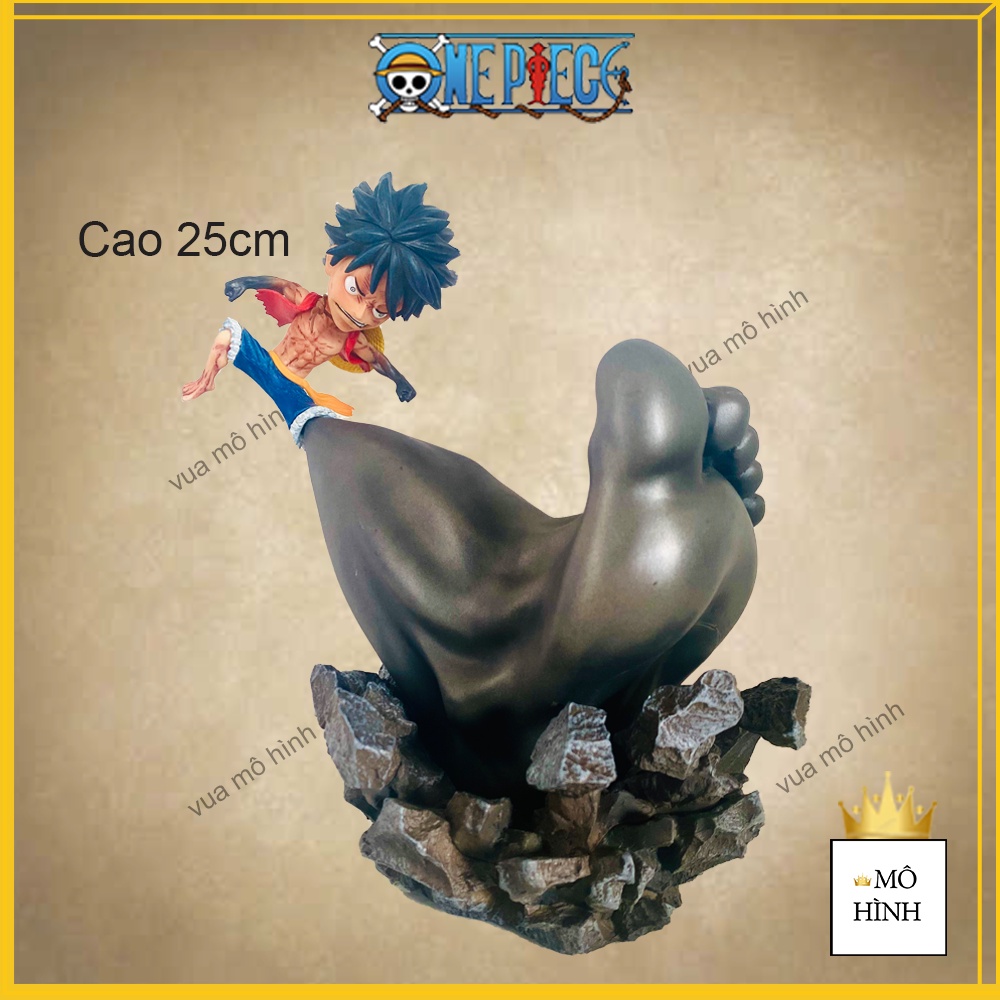 Model Luffy One Piece straw hat uses gear 3 at Haki Vu Leg 25 cm High