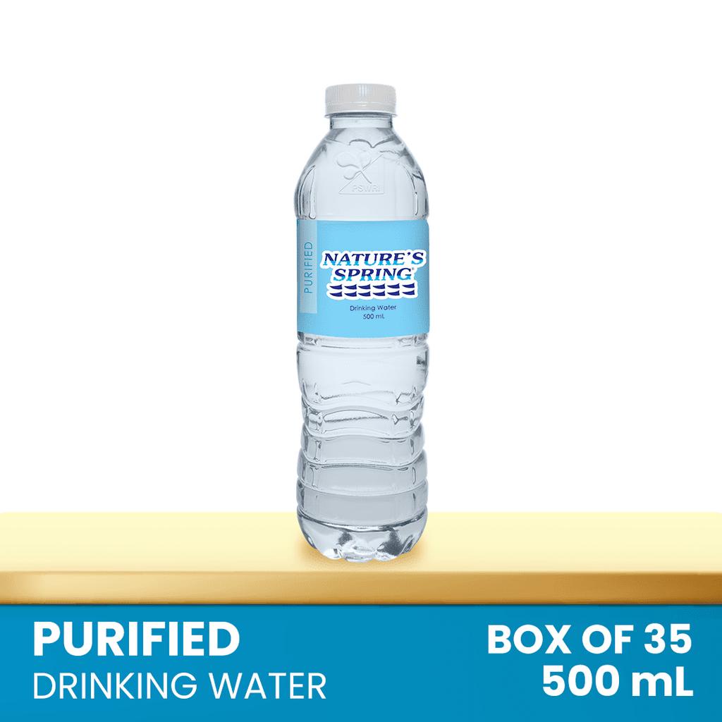 Nature's Spring Purified Water 500 mL | Shopee Philippines