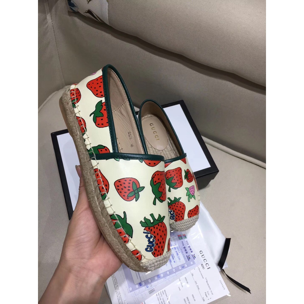 Gucci strawberry sales loafers