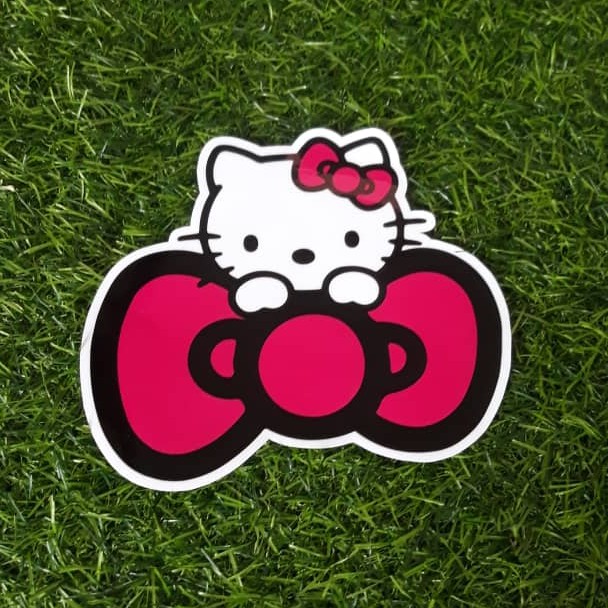 hello kitty ribbon sticker pvc car sticker hello kitty Shopee Philippines