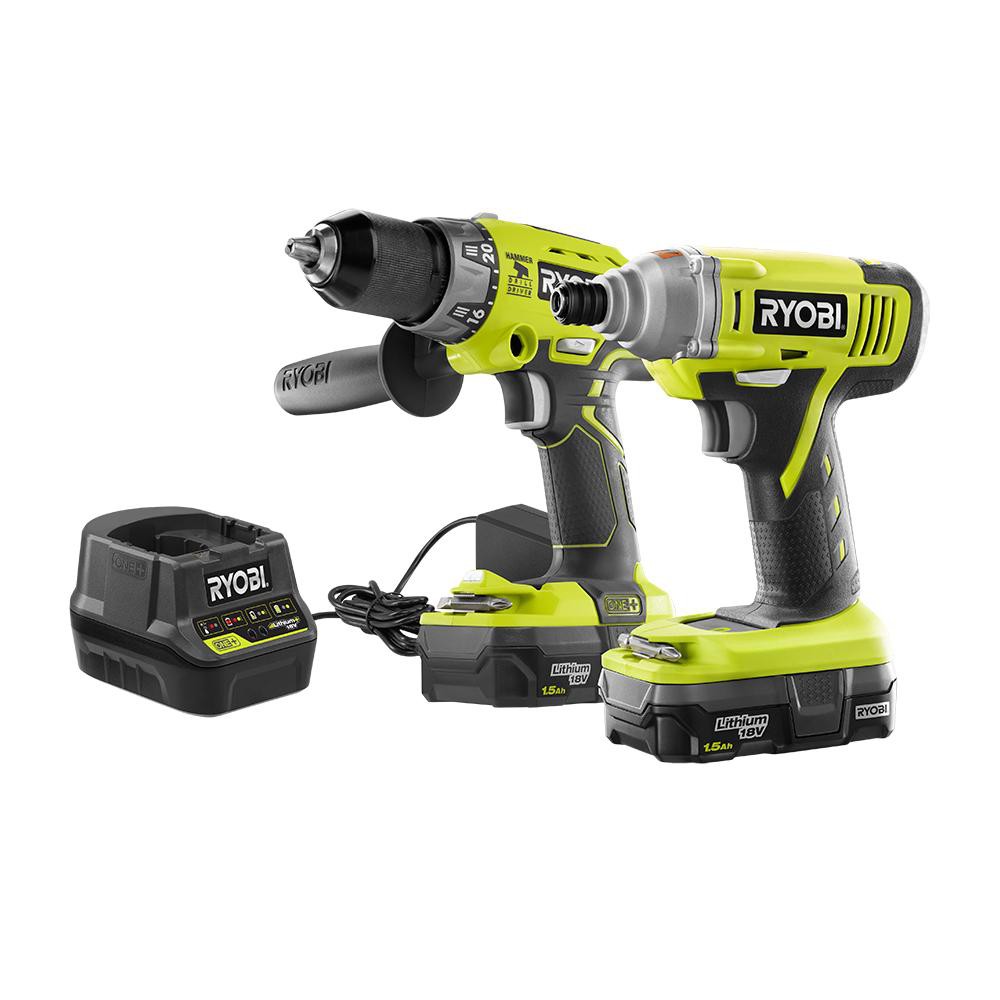 Ryobi hammer drill impact driver outlet kit