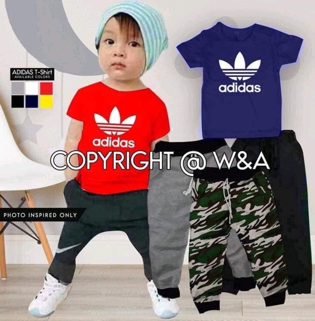 Adidas Kids Terno shirt and jogger Shopee Philippines