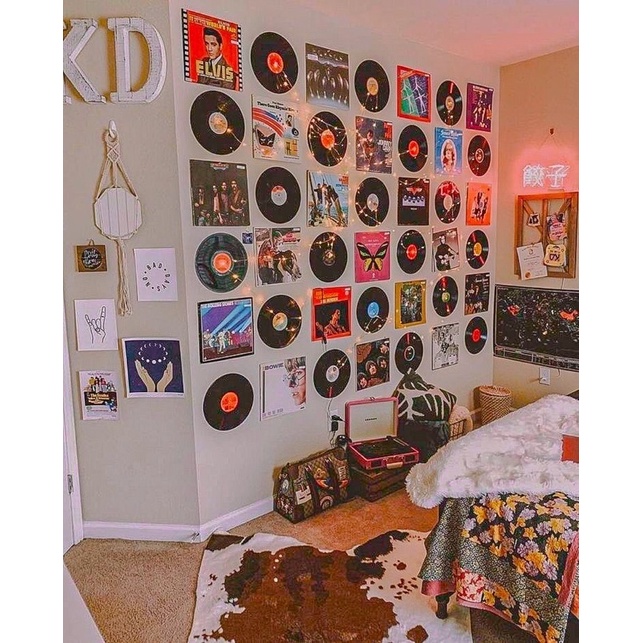 Decorative Japanese Vinyl Records with their Cover Album 7 Inch & 12