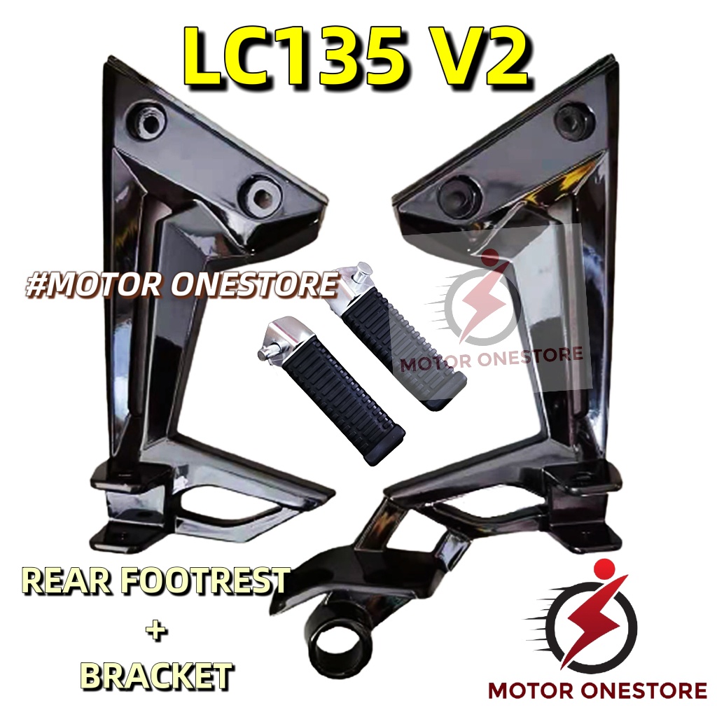 LC135 NEW / LC V2 / LC NEW REAR FOOTREST BRACKET LEFT RIGHT/ BESI KAKI