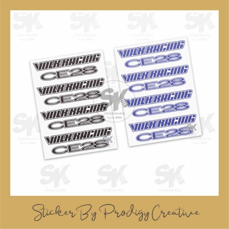 Volk Racing CE28 Rim Replacement Car Sticker | Shopee Philippines