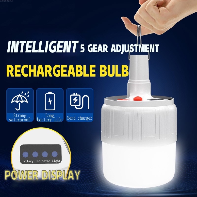 LED Solar Powered Lamp Portable Led Bulb Lights Solar Energy Panel Led ...
