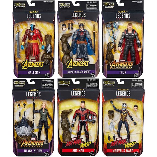 MARVEL Legends (Cull Obsidian) Thor, Malekith, Black Widow, Black ...