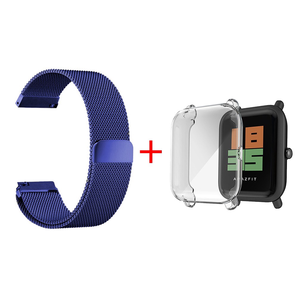 2in1 For Amazfit Bip 1S Strap Metal With Case Bracelet For Huami Amazfit bip U U Pro Band Protector Bumper Strap Smart Watch Accessories Shopee Philippines