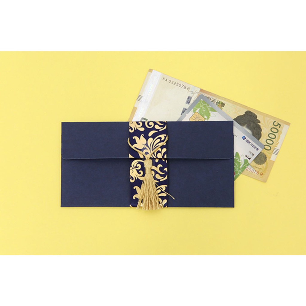[Made in Korea] Handmade Gold Leaf Tassels Money Pockets Envelope