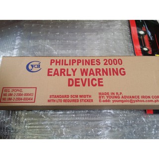 EWD Early Warning Device Heavy duty With LTO Required Sticker | Shopee ...