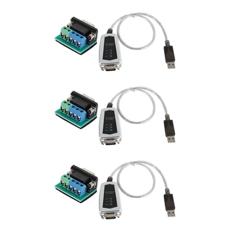 3X USB To RS485 RS422 Serial Converter Adapter Cable FTDI Chip For