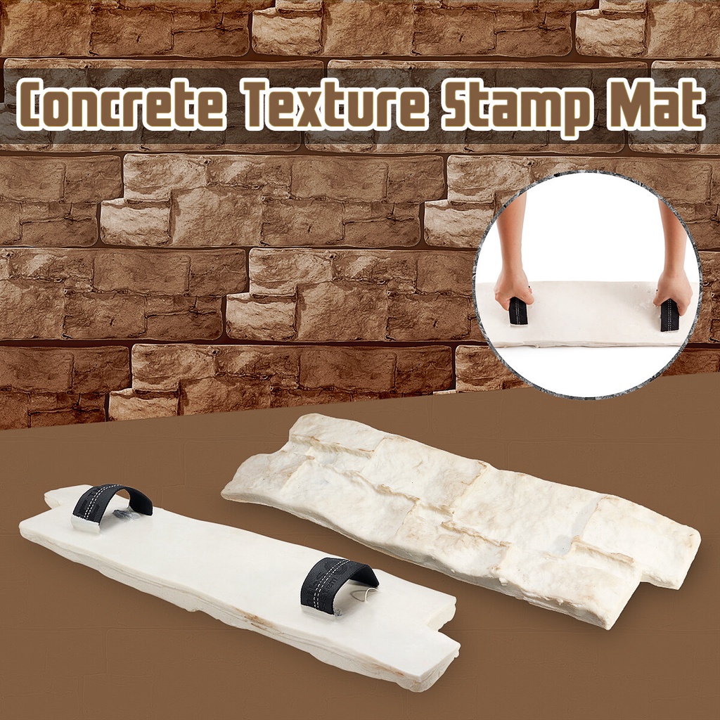 ＞540*55*15mm Slate Seamless Wall Texture Polyurethane Stamp Mat