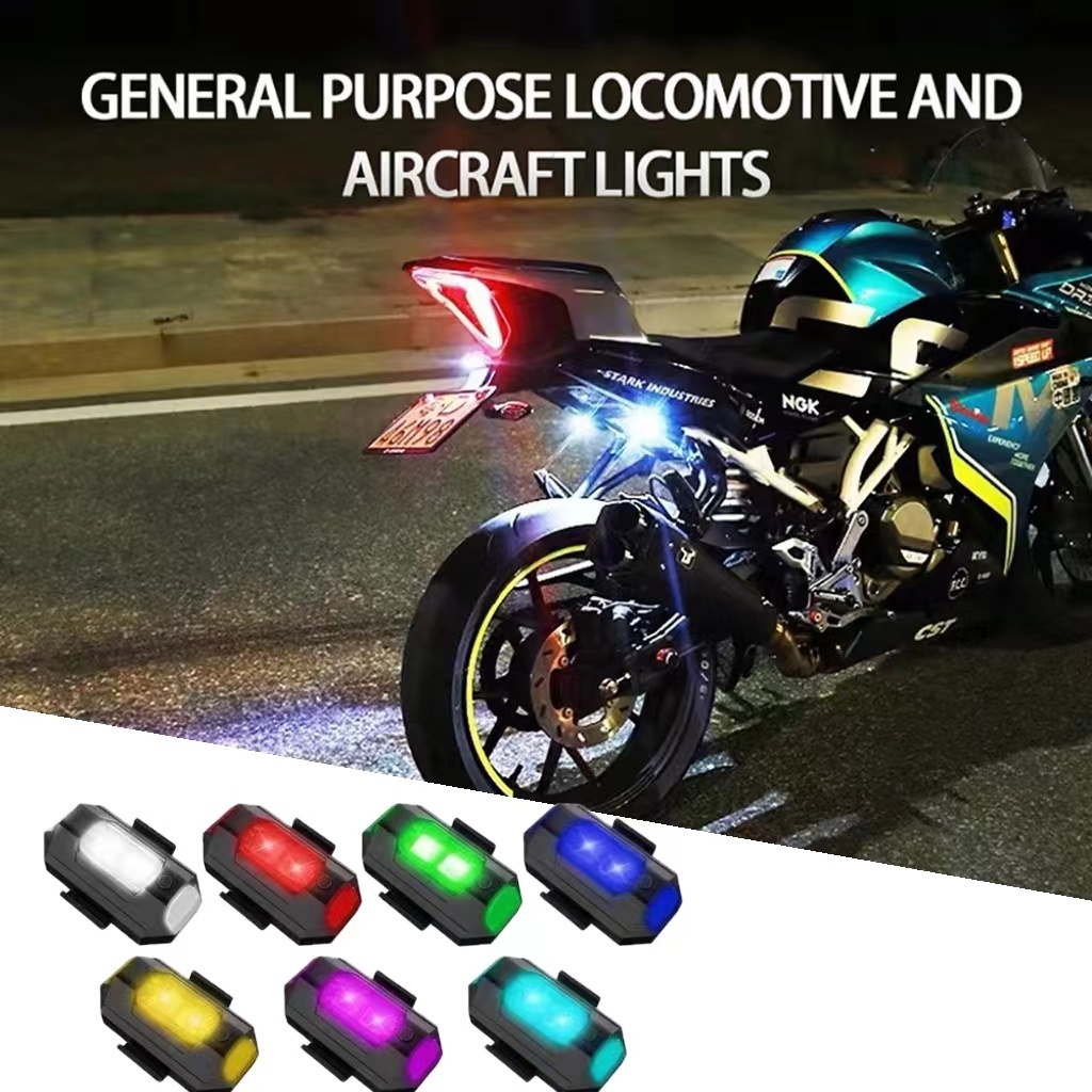 Motorcycle Bike Lights Auto Lights Headlights Retrofit Flash LED Tail