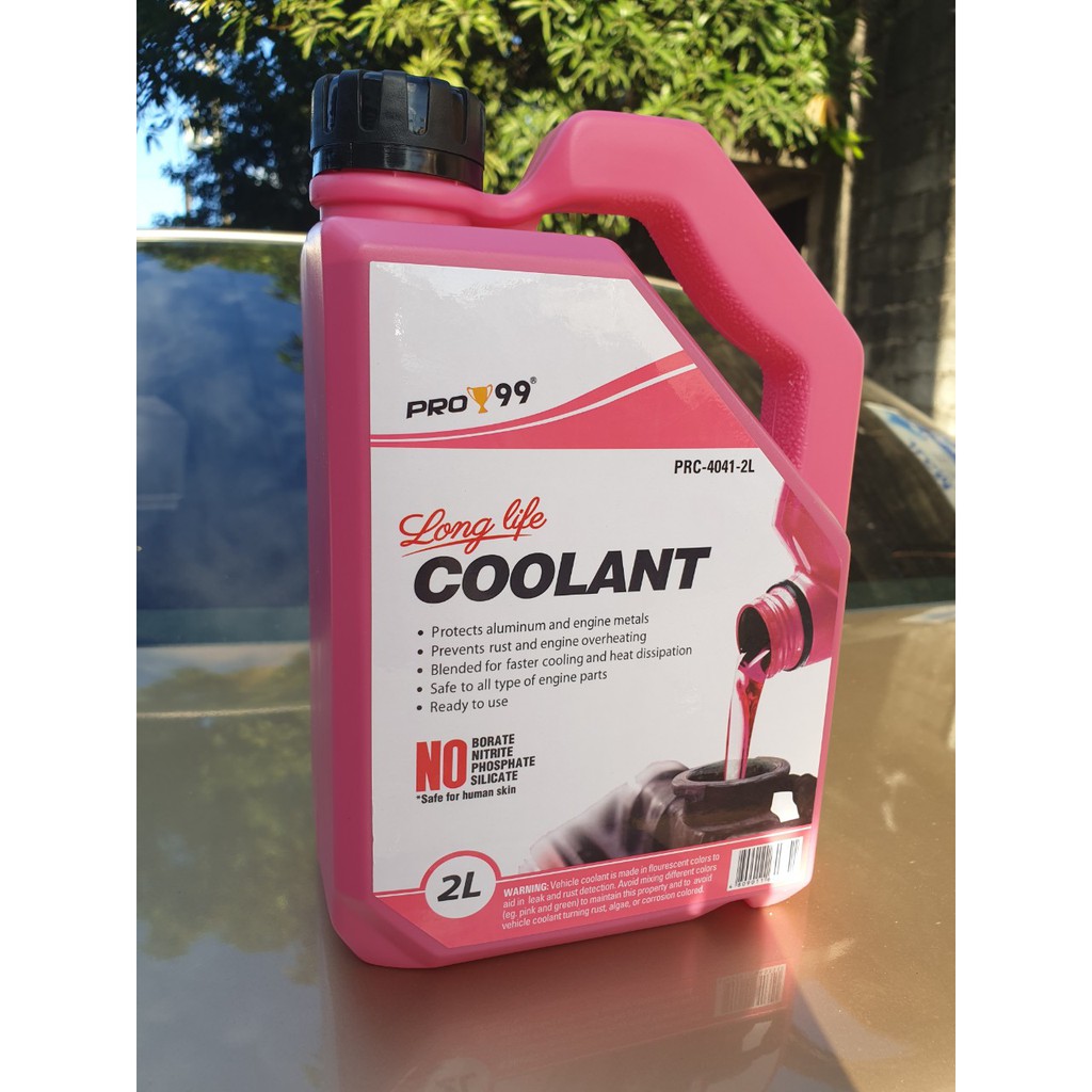 Pro 99 Radiator Coolant 2 Liters (PINK) | Shopee Philippines