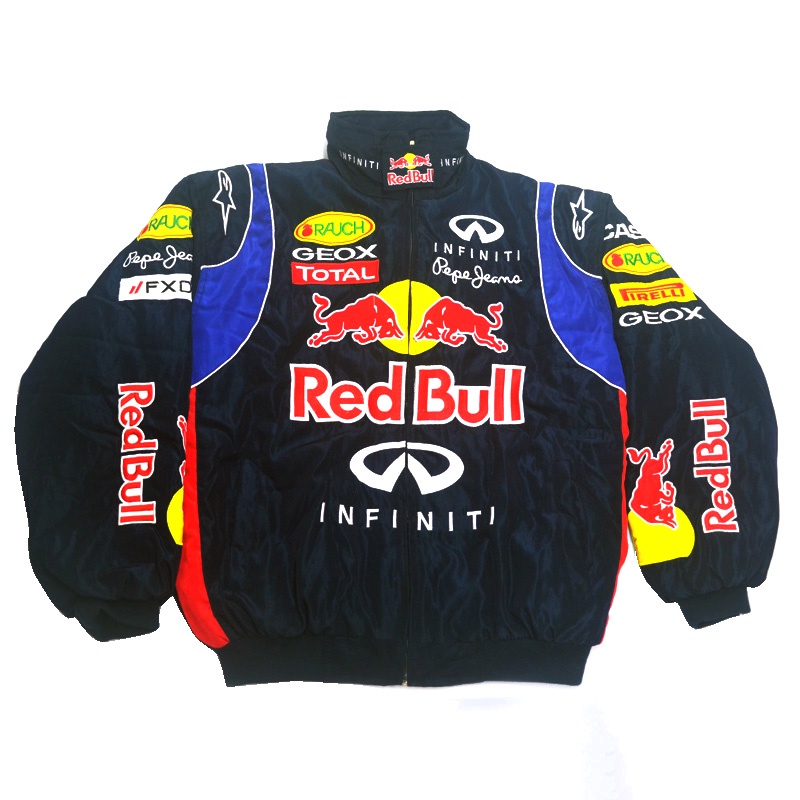 Bull Racing Formel Jacke Red Bull Vintage Red Bull Infiniti F1 Nascar  Embroidered Blue Racing Jacket