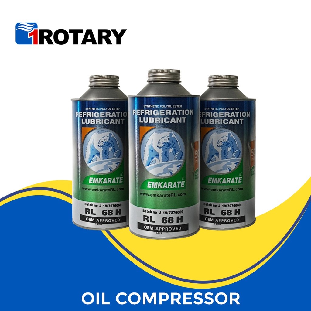 1ROTARY EMKARATE REFRIGERATION OIL LUBRICANT 1L COMPRESSOR OIL CAR