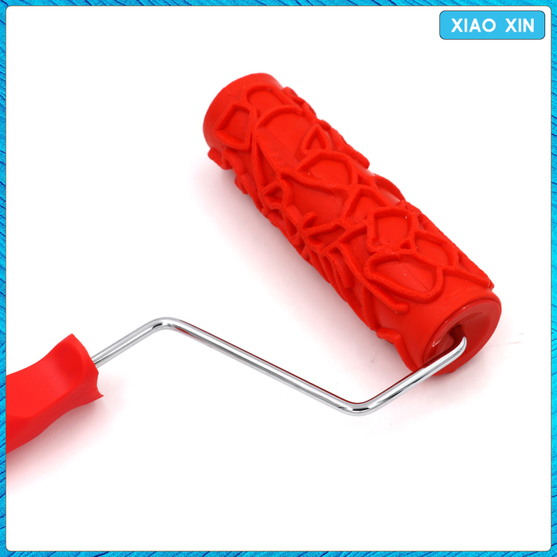 7-Inch Embossing Paint Roller with Design Pattern Brush Tools with