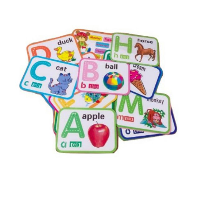 TFL Alphabet ABC Letter and Numbers Flash Cards Set for Baby Toddler ...