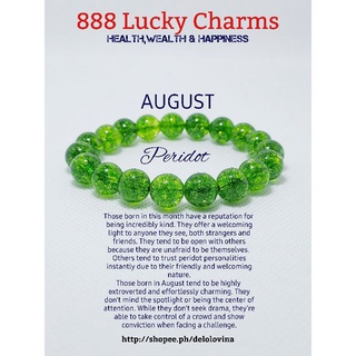 Peridot charm store for bracelet