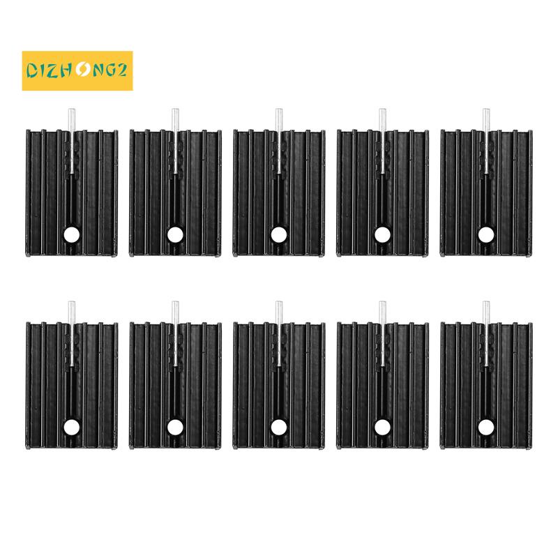 10 Pcs 21x15x11mm Black Aluminum Heat Sink For To 220 Mosfet Transistors Shopee Philippines 9115