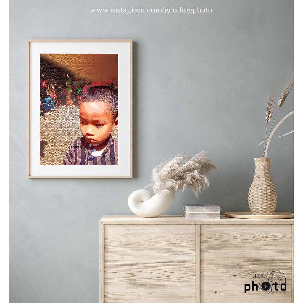 Painted photos, pop art, old school photos, damaged photos, KTP photos ...