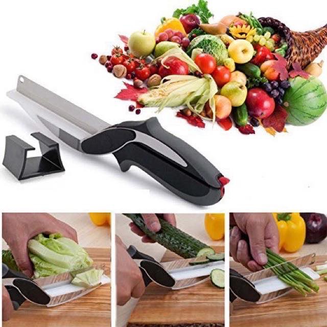 ENC Clever Cutter 2 in 1 knife & cutting scissors | Shopee Philippines