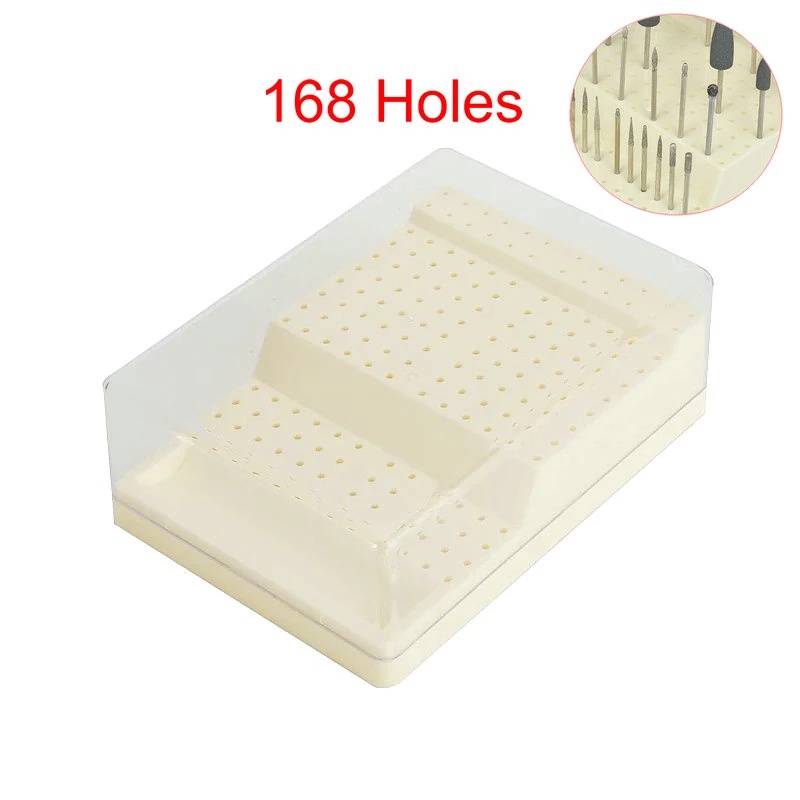 Dental Burs Box Case 168 Holes Bur Sterilizer Block Holder Disinfection
