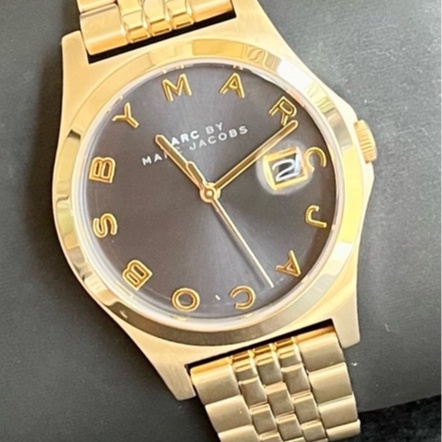 Gold Marc Jacobs watch MBM3315 Marc by Marc Jacobs Black Gold-Plated Stainless Steel  main image 4