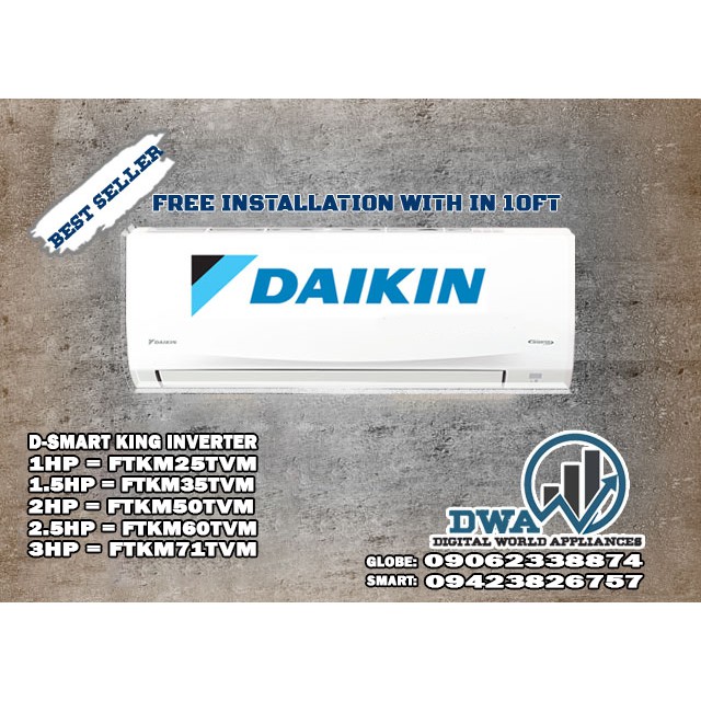 daikin 3hp split type