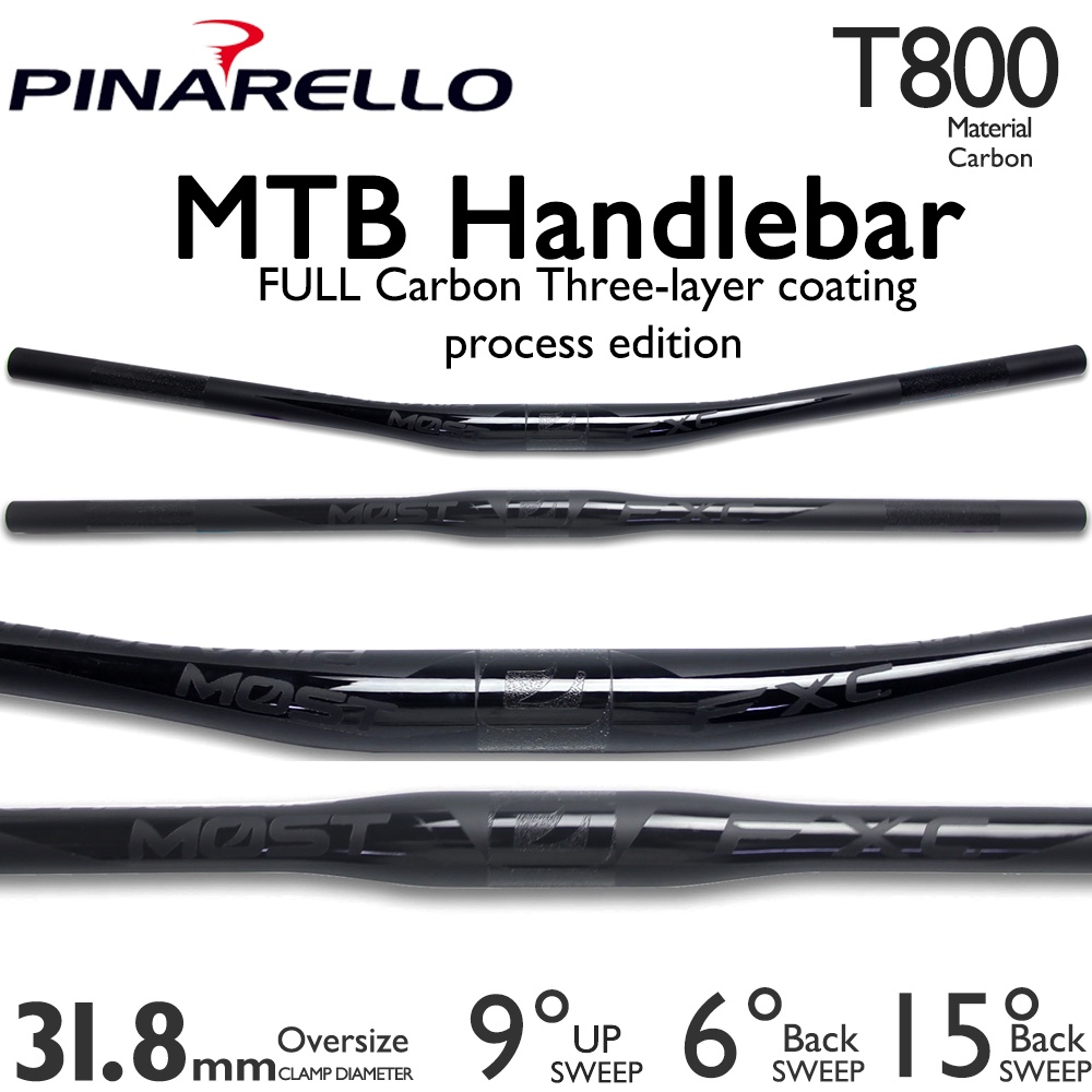 Pinarello full carbon fiber bike/MTB/road bike handlebar degree/Rise/Flat  handlebar bicycle handlebar