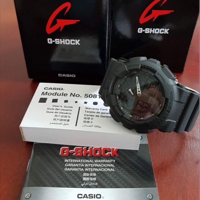 Casio G SHOCK (Dark Knight) GA 100-1A-1D Shopee Philippines
