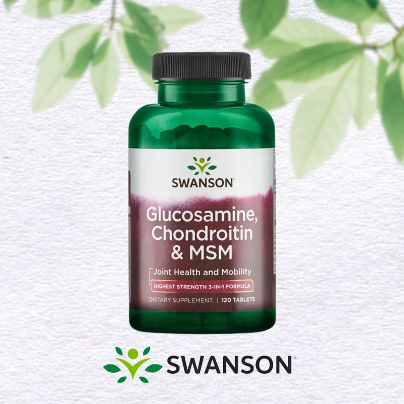 Swanson Glucosamine, Chondroitin & MSM 120 Tablets Shopee Philippines