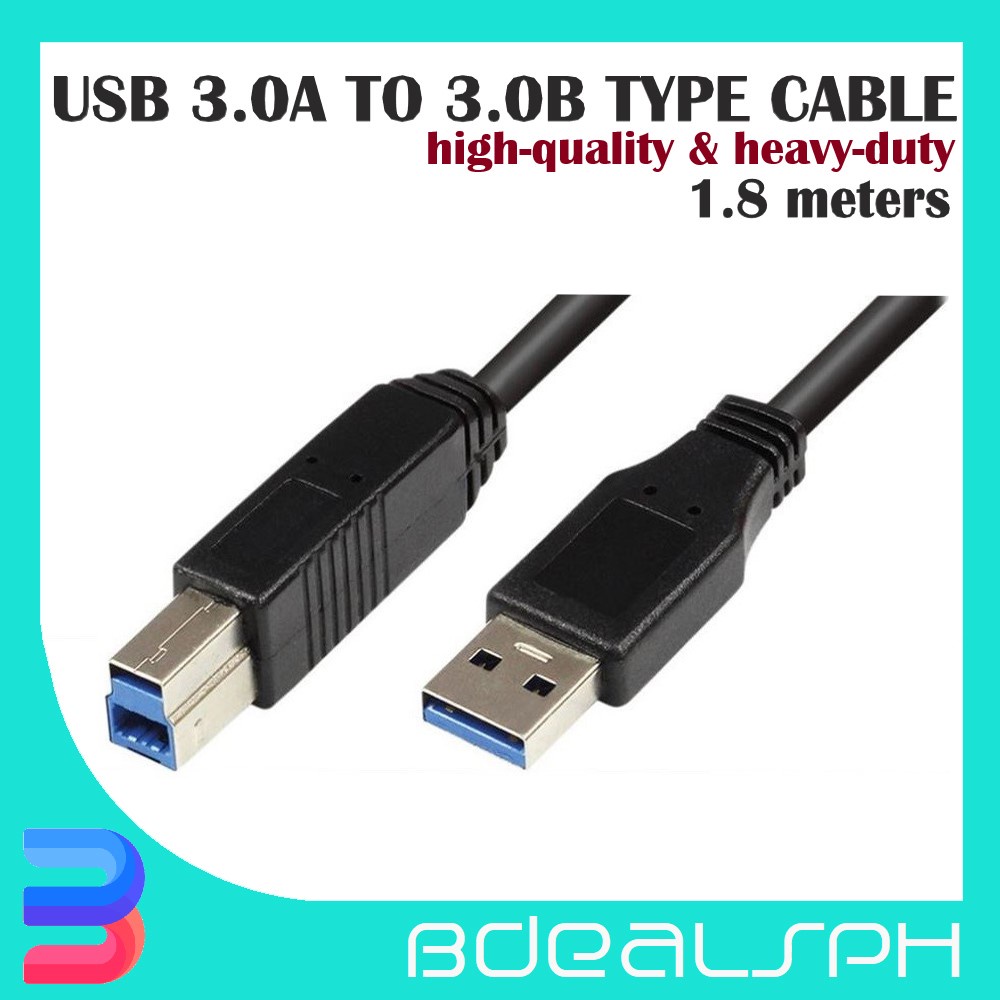 USB 3.0 A To 3.0 B Type Cable (male) | Shopee Philippines