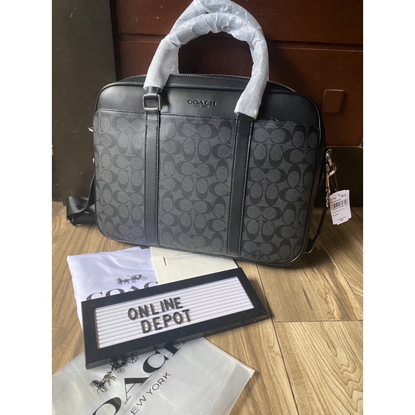 Coach deals laptop bag