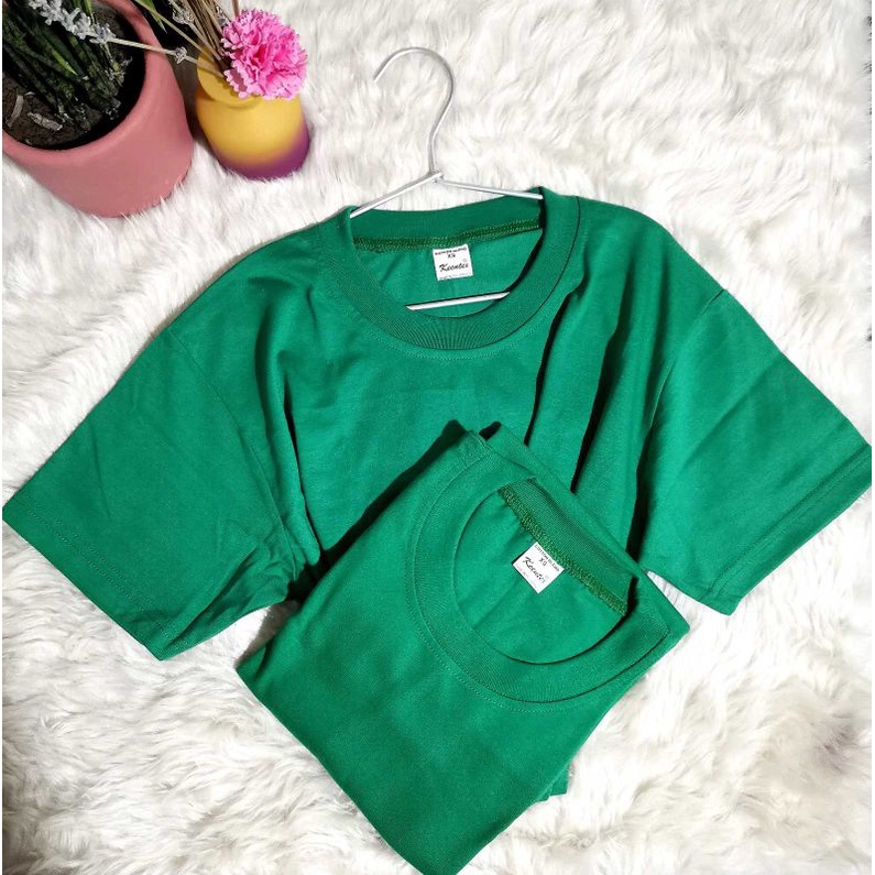 Plain Tshirt Emerald Green for Kids and Adult Emerald Green Shirt