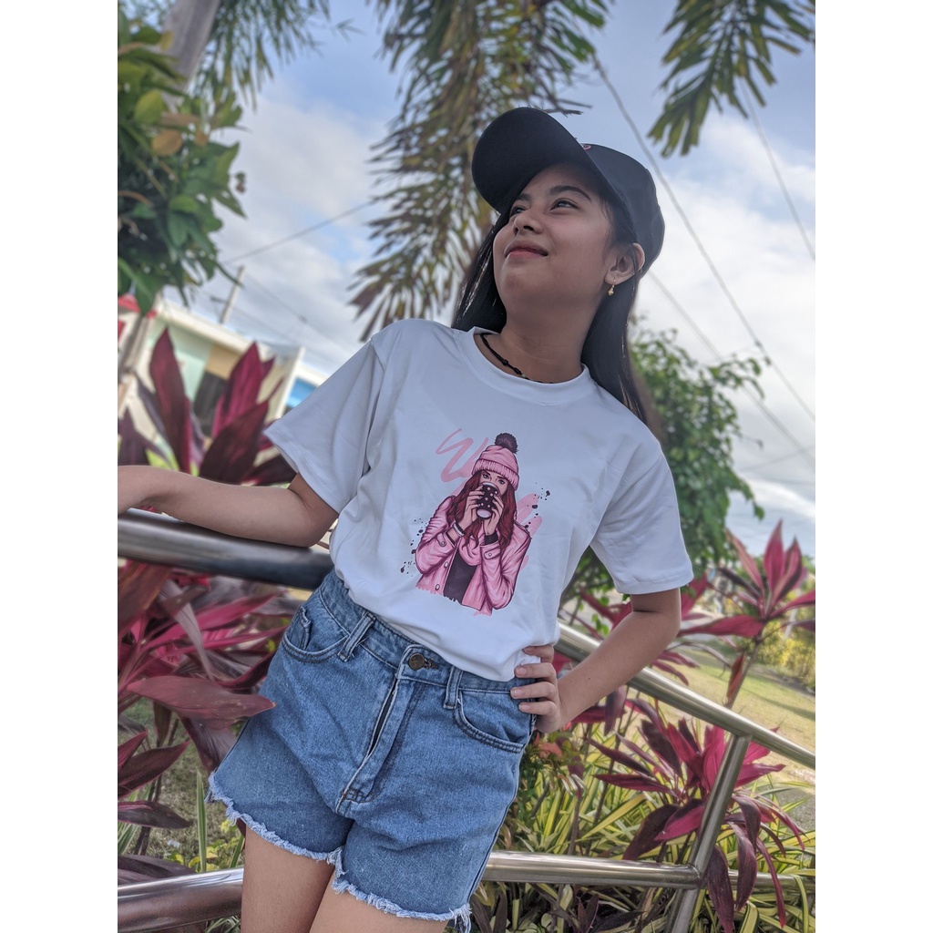 WHITE TEES KOREAN TEES FREE SIZE OVERSIZE COTTON SPANDEX 180GSM AESTHETIC OUTFIT Shopee Philippines