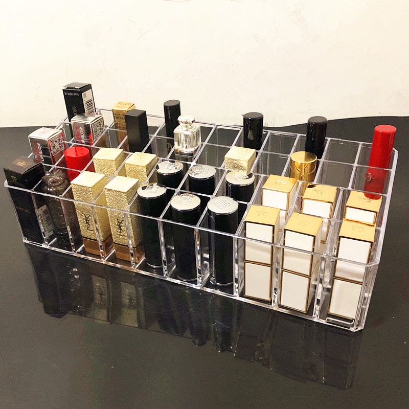 44cell Lipstick Tray (Long Lipstick Box And Brush) Shopee Philippines