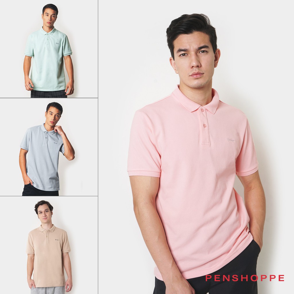 Penshoppe Scribble Relaxed Polo For Men