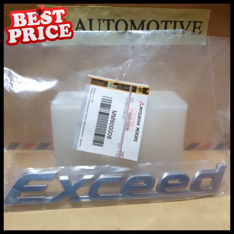 Mitsubishi XPANDER Rear ORIGINAL MM EXCEED Emblem900008 | Shopee ...