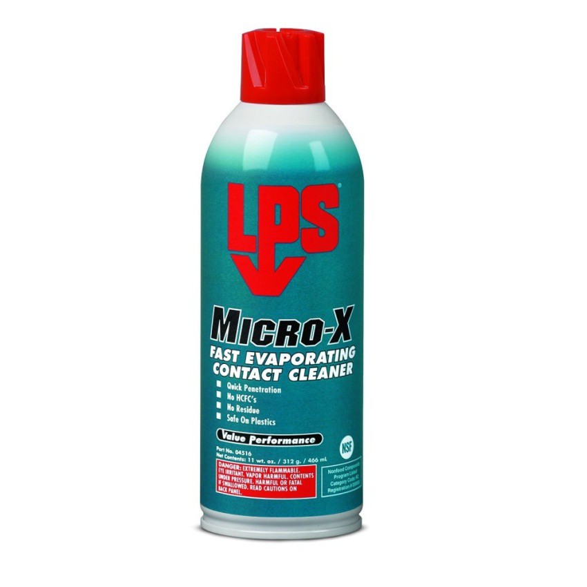Lps Microx Fast Evaporating Contact Cleaner 11 Oz Mro Chemical