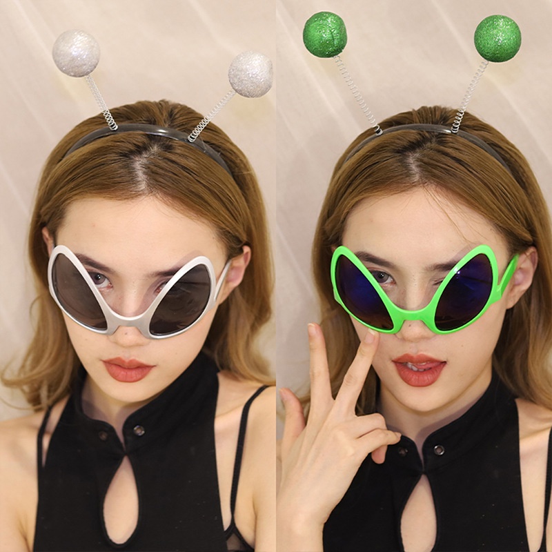 Alien Funny Glasses Multi-color Frame Party Exaggerated Sunglasses