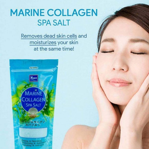 Yoko Marine Collagen Spa Salt Body Scrub 300g (WHITENING,SMOOTH SKIN