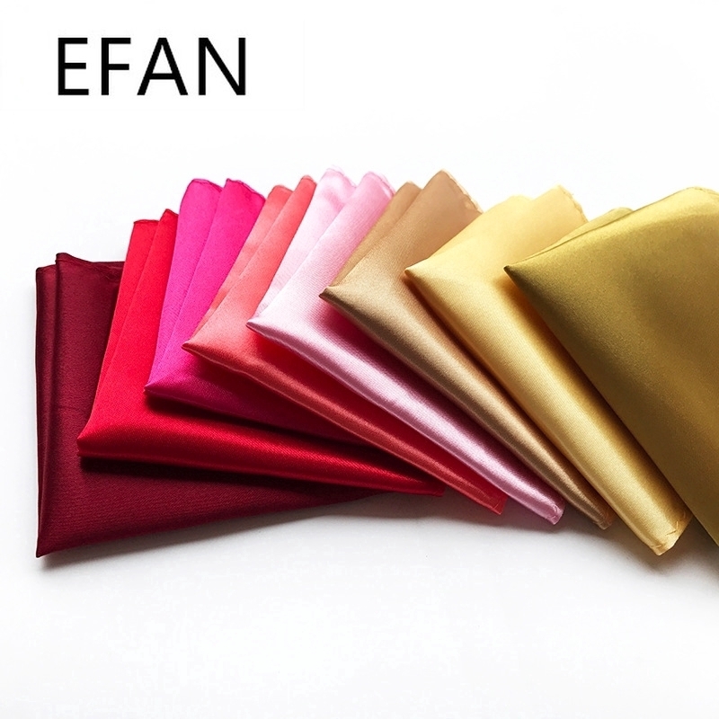 Solid Colour Hankie Colorful 20*20CM Handkerchief Men Pocket Square ...