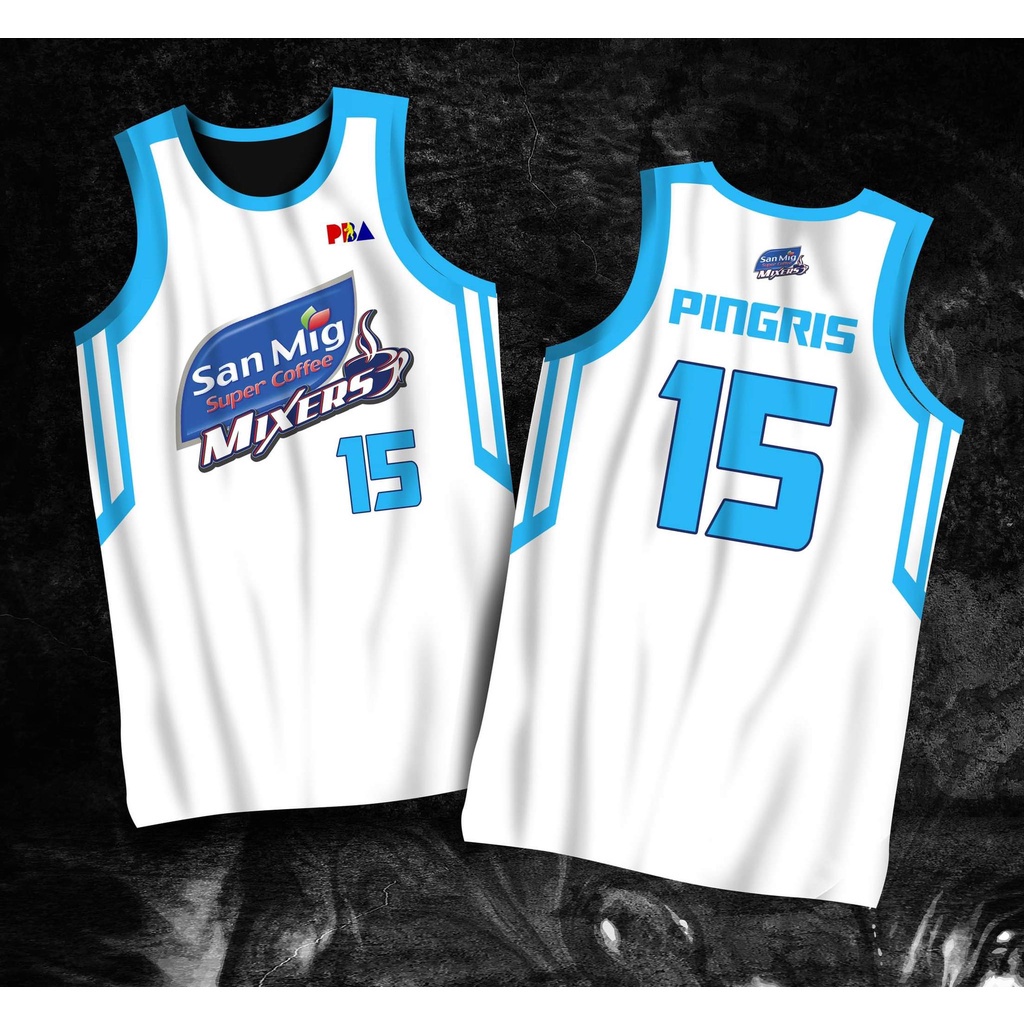 PBA JERSEY SAN MIG SUPER COFFEE MIXERS MARC PINGRIS 15 FULL
