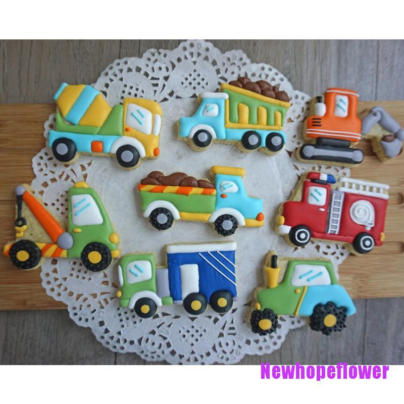 CKFR 8Pcs Car Truck Cutter Sugarcraft Cake Decorating Cookies Pastry Mould Diy Shopee Philippines