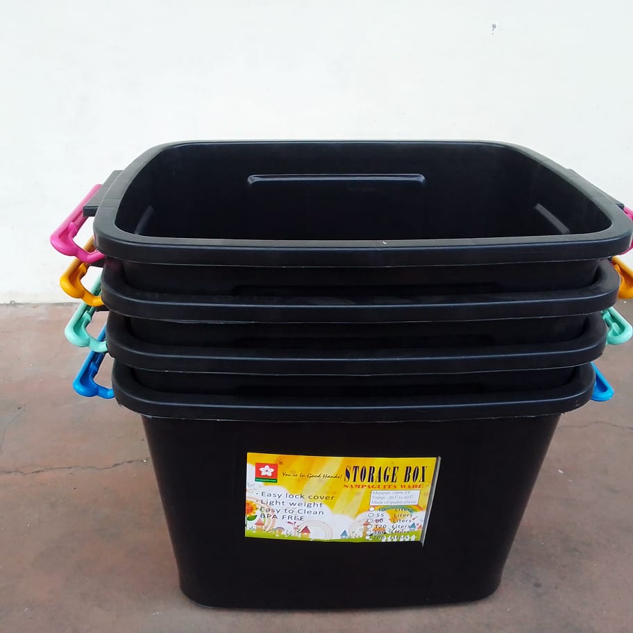 25 LITERS #837 Storage Box with wheels and lid cover Sampaguita box ...